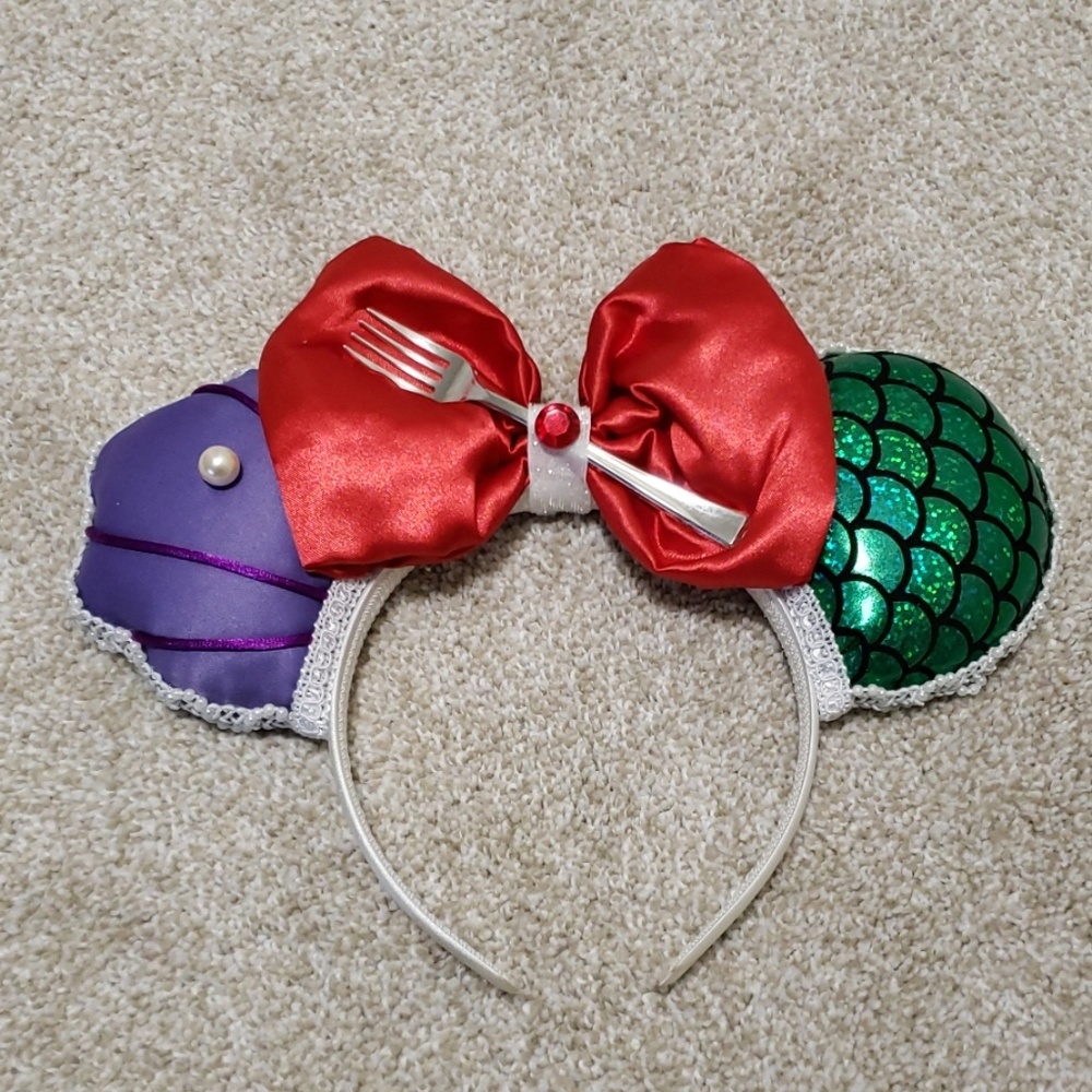 Ariel inspired disney mickey mouse ears